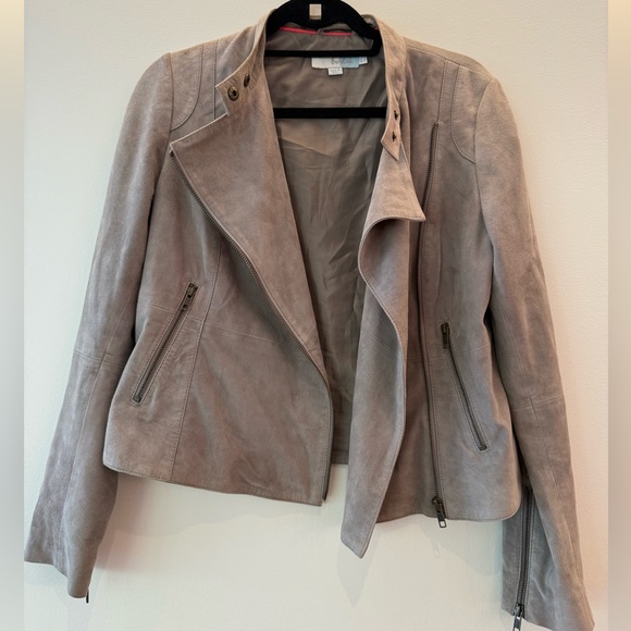 Boden Gray Suede Jacket, size M - Picture 2 of 4